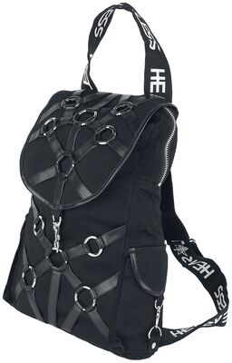 alternative brand leather backpack Black Androginy Sugar Skull Cotton and PU by Banned Banned Alternative Product Features Style # 6 Brands like Tumi -