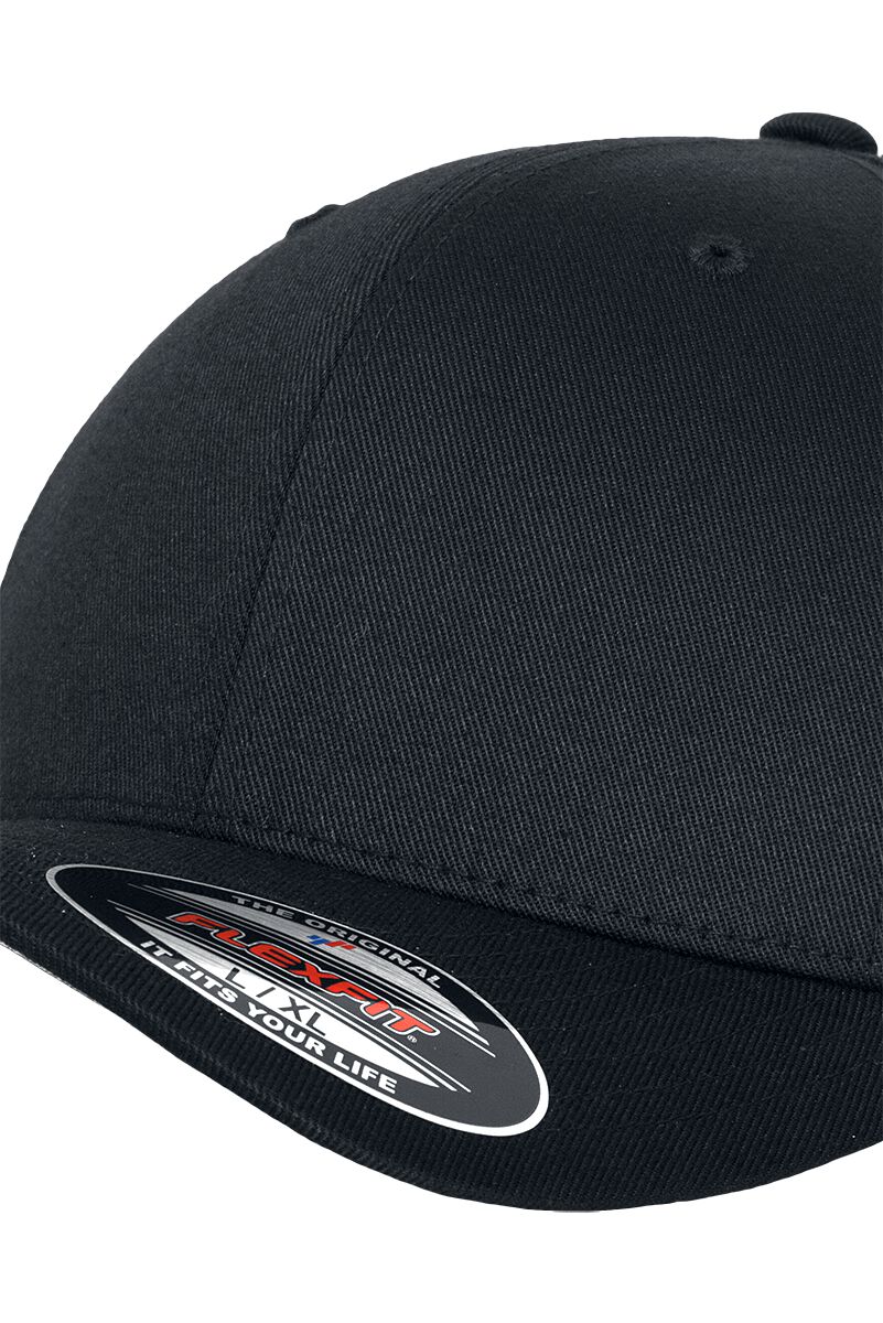 Flexfit Wooly Combed Stretchable Cap - Dark Grey, XS/S | Casual Baseball Hat With Comfort Fit