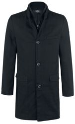 Single-Breasted Coat, Black Premium by EMP, Short Coat