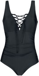 Swimsuit with Lacing, Black Premium by EMP, Swimsuit