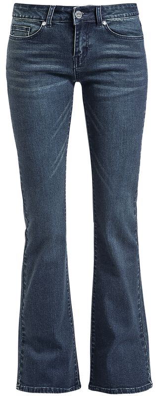 Grace Dunkelblaue Jeans Mit Schlag Black Premium By Emp Jeans Emp