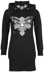 Gothicana X Anne Stokes hoodie dress, Gothicana by EMP, Short dress