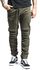 Casual trousers in cargo look with biker elements