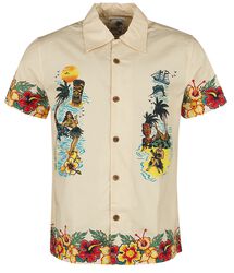 Honolulu Tropical Hawaiian Style Shirt, King Kerosin, Short-sleeved Shirt