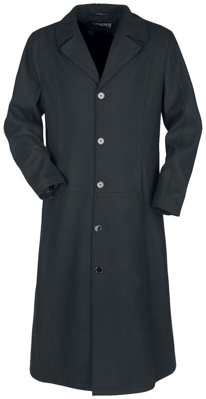 Classic Black Woolen Coat