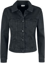 Debra Black Wash Denim Jacket, Noisy May, Jeans Jacket