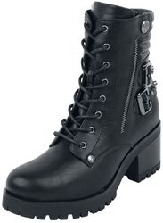 Boots with Buckles and Decorative Zips
