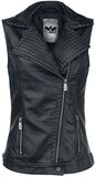 Faux Leather Vest, Black Premium by EMP, Vest