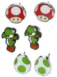 Yoshi, Egg & Mushroom, Super Mario, Earring Set