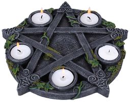 Wiccan Pentagram Tealight Holder, Nemesis Now, Tea-Light Holder