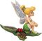 Tinkerbell sitting on a sprig of holly