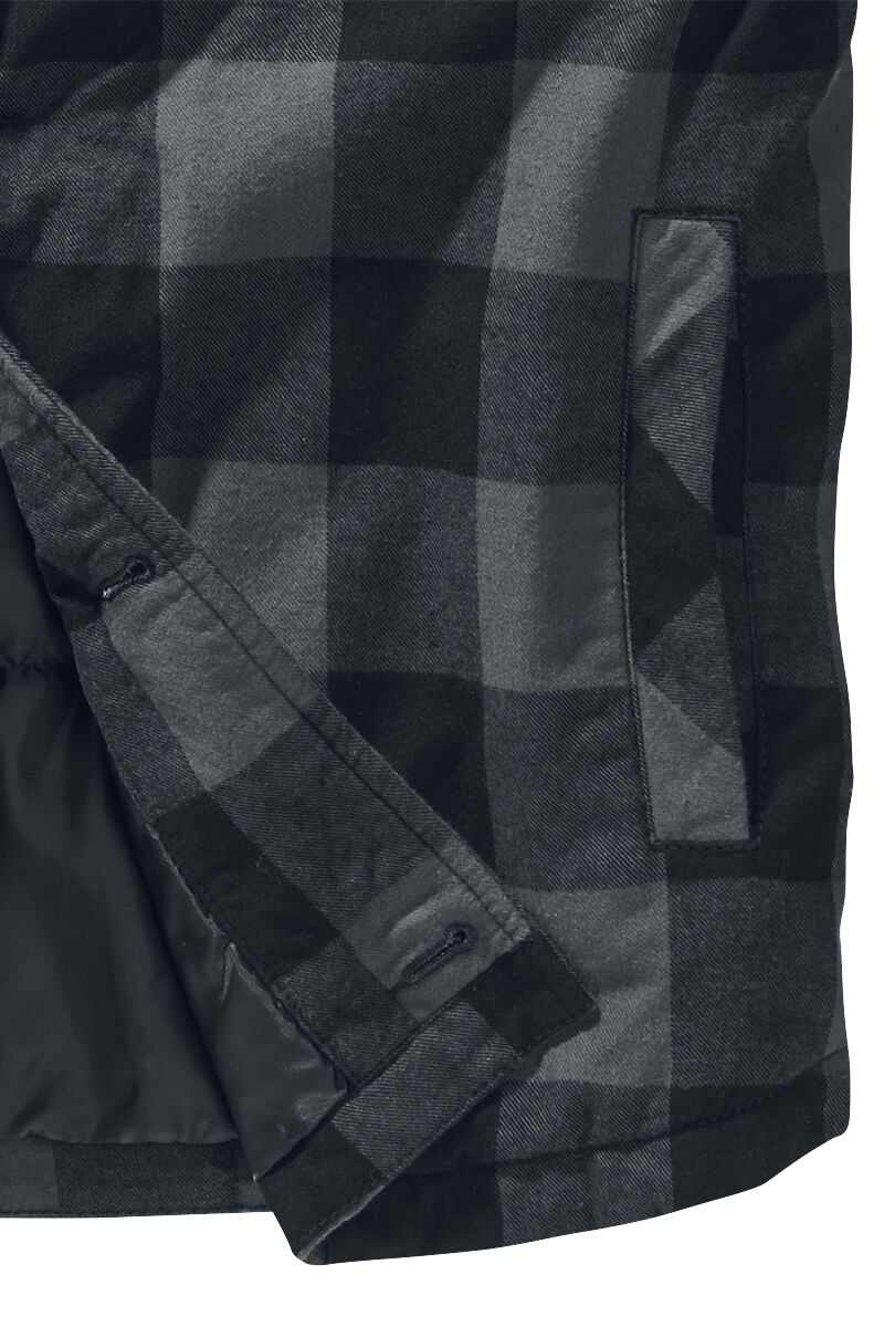 Brandit Lumberjacket Jacket Homme - Veste Matelassée Flanelle 100% Coton