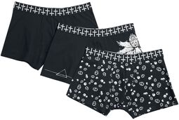 Set of three pairs of boxers with prints, Gothicana by EMP, Boxers Set