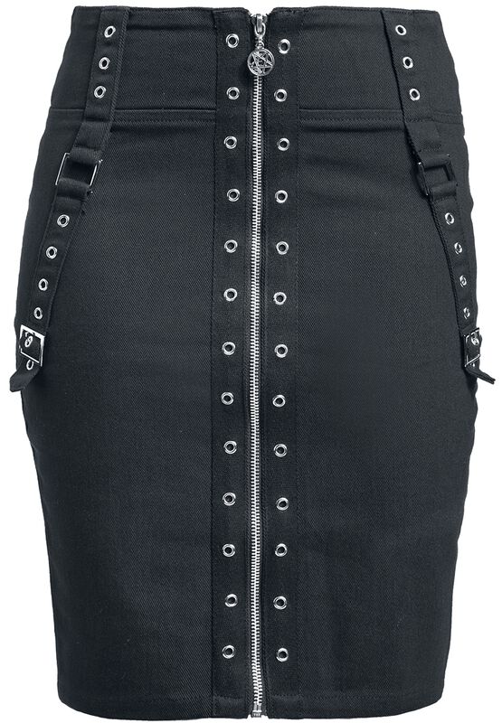 Skirt with eyelet details