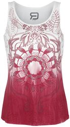Colour-Run Tank Top with Mandala Print, RED by EMP, Top