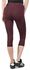 Burgundy Leggings with Lace at Sides