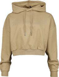 Ladies cropped heavy hoodie, Urban Classics, Hooded sweater