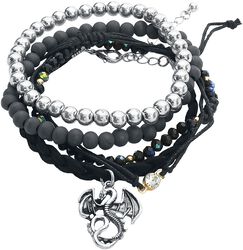 Dragon, Gothicana by EMP, Bracelet Set