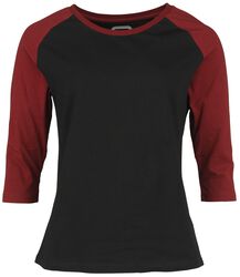 Raglan Longsleeve, RED by EMP, Long-sleeve Shirt