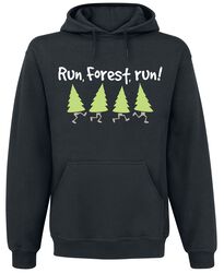 Run, Forest, Run!, Slogans, Hooded sweater