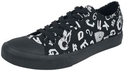Sneakers with Occult Symbols, Gothicana by EMP, Sneakers