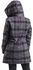 Short coat with chequered pattern