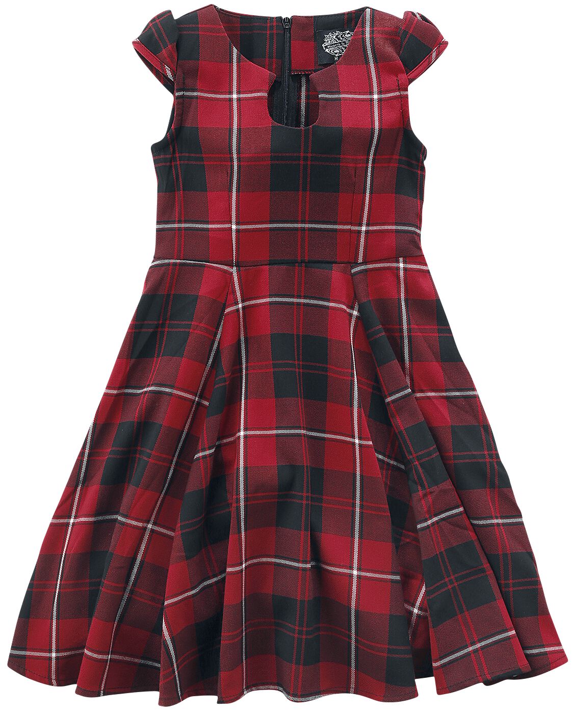 knee length dresses for ladies Bronwyn Red Tartan Dress main image 0