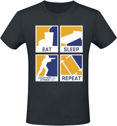 2 - Eat Sleep Repeat, Counter-Strike, T-Shirt
