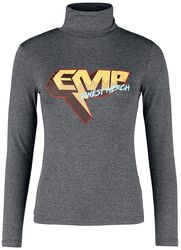 Turtleneck shirt with EMP print