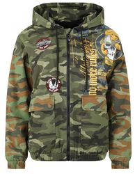 Camouflage Jacket, Rock Rebel by EMP, Between-seasons Jacket