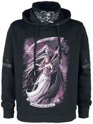 Gothicana X Anne Stokes - Hoodie with Grim Reaper
