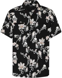 Skulls and Flowers, Chet Rock, Short-sleeved Shirt