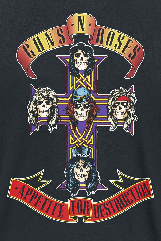 Appetite For Destruction Cover Guns N Roses T Shirt Emp