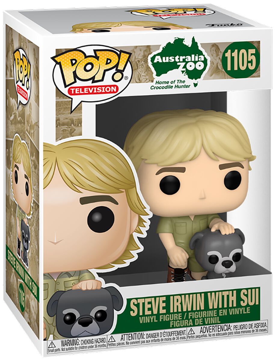 Steve Irwin With Sui Vinyl Figure 1105 Crocodile Hunter Funko Pop Emp