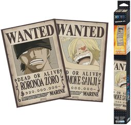 Wanted Zoro and Sanji - Poster 2-Set Chibi Design