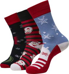 Santa Ho Christmas Socks 3-Pack