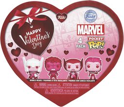 Marvel Classics Valentine’s Day set of four - Pocket Pop!, Marvel Classics, Funko Pocket Pop!