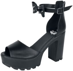 High Heels with Small Studded Bow, Rock Rebel by EMP, High Heel