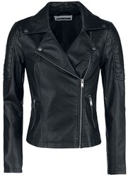 Rebel PU Jacket, Noisy May, Imitation Leather Jacket