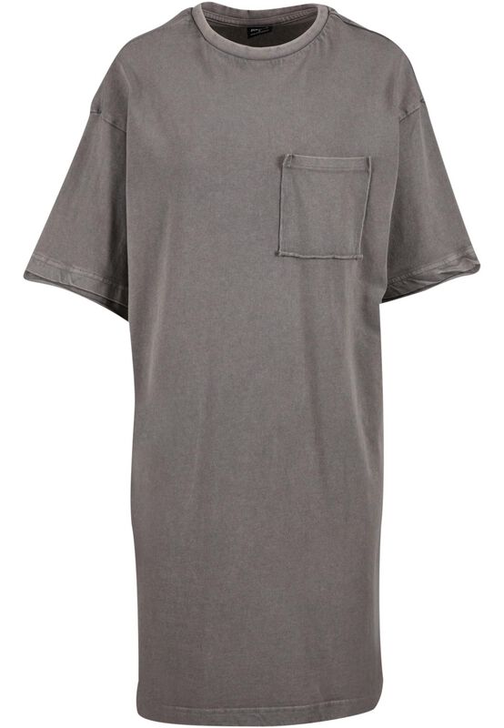 Ladies' Washed Look Jersey T-shirt Dress | Urban Classics Midi Dress | EMP