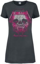 Amplified Collection - Wherever I May Roam Pink Ink, Metallica, Short dress