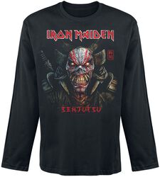 Senjutsu Back Cover, Iron Maiden, Long-sleeve Shirt