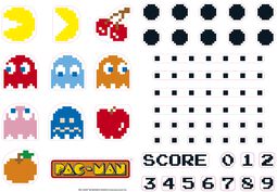 Characters & Maze - Stickers, Pac-Man, Sticker Sets