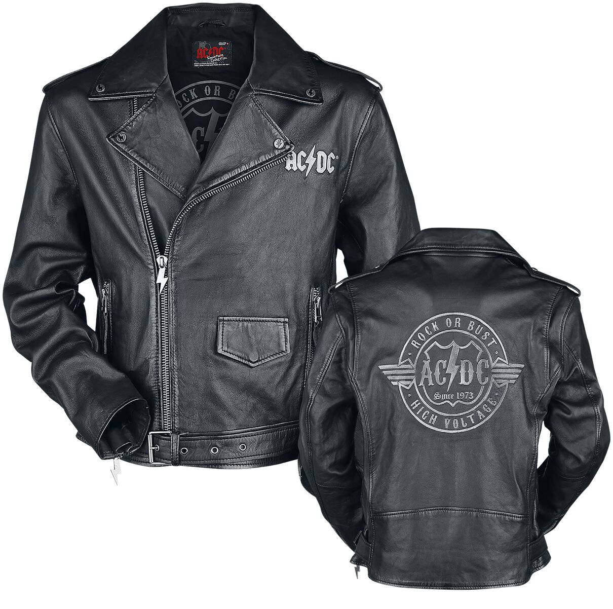Emp Signature Collection Ac Dc Leather Jacket Emp