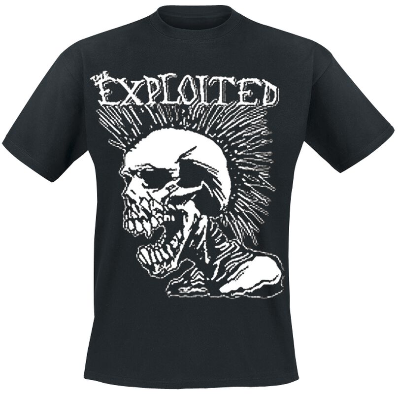 Mohican Skull The Exploited T Shirt Emp