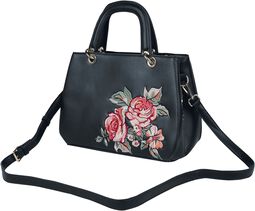 Vintage Floral Embroidered Day Bag, Voodoo Vixen, Handbag