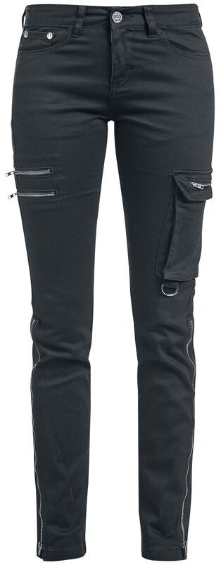 Skarlett - Black Jeans with Variable Hem
