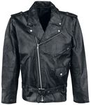 Patchwork Biker Jacket, Gothicana by EMP, Leather Jacket