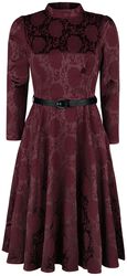 Chevron Red Swing Dress, H&R London, Medium-length dress