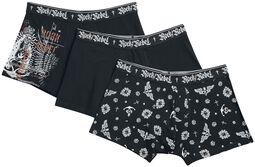 Boxer shorts with old-school print, Rock Rebel by EMP, Boxers Set